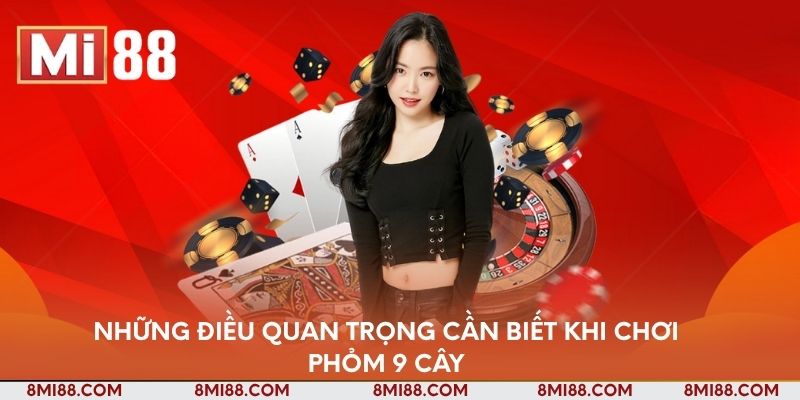 Những điều quan trọng cần biết khi chơi Phỏm 9 cây